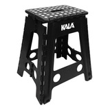 Banqueta Plástica Dobrável 45cm 150kg Kala Cor Preto