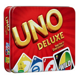 Juego De Mesa Uno Delux Multicolor 108 Cartas 