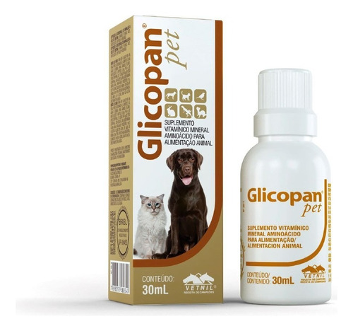 Glicopan  Pet Suplemento Perros Y Gatos 30ml Gotas