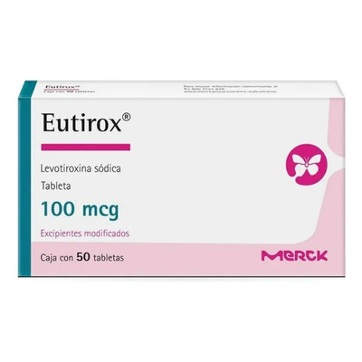 Eutirox Tabletas 100 Mcg, 50 Tab. | Envío gratis