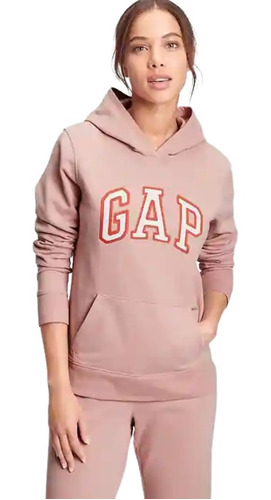 Sudadera Gap Mujer Logo Bordado Gorro Nueva Importada