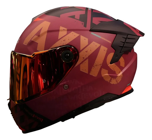 Mica Para Casco Axxis Hawk Y Panther Negro Humo Original