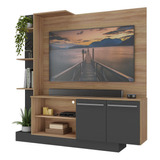 Estante Home C/suporte P/ Tv Até 55'' Denver Fg3069 Mad/pto