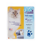 Soft Claws Tapones Azules De Unas Para Gatos, M, Azul