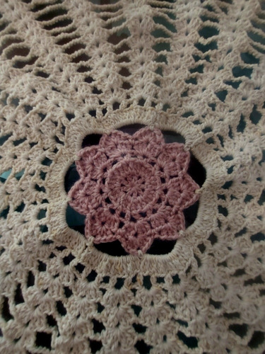 Carpeta De Mesa A Crochet 77cm De Diametro