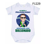 Body Bebê Frases Fechado Com Bolsonaro F1229