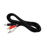 Cable De Audio Auxiliar Plug 3.5mm A 2 Rca 3mts.