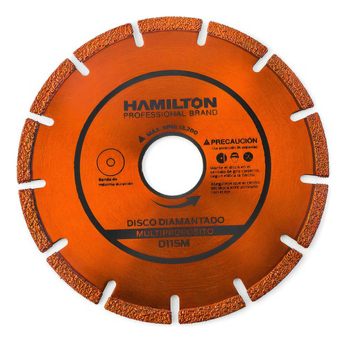 Disco Diamantado Multipropósito 115mm Hamilton D115m