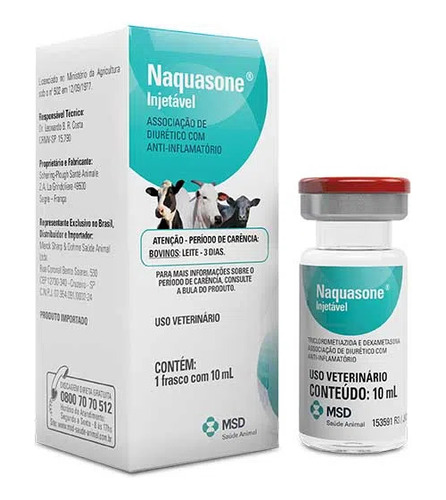 Naquasone Injetável 10ml Msd