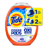 Tide Power Pods Plus Ultra Oxi Detergente Para Ropa Blanco Y