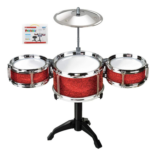 Bateria Musical Infantil Junior Kids Completa Menina/menino