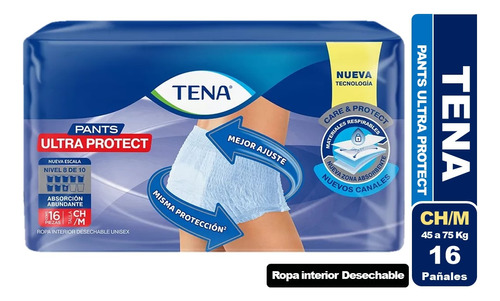Pañal Ropa Interior Tena Pants Ultra  Protect Elige Tamaño