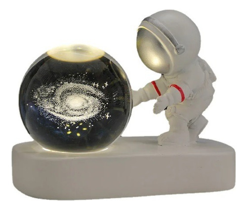 Astronauta Decorativa Lampara Galaxia Adorno De Mesa 