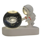Astronauta Decorativa Lampara Galaxia Adorno De Mesa 