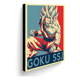 Cuadro Decorativo 50x30 Cms Goku 3