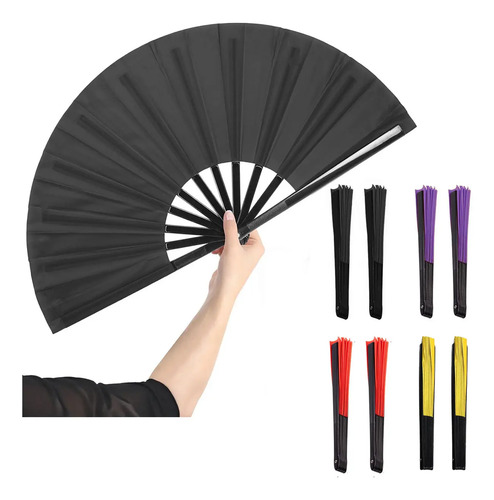 8pcs Abanico Grande Plegable Mano Artístico Kung Fu Tai Chi
