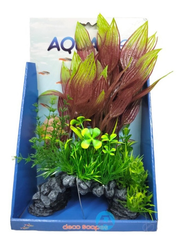 Planta Plastica Artificial Fluval Red Lace Mix 30.5 Cm.