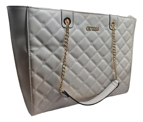 Bolso De Dama Guess Grande Crema