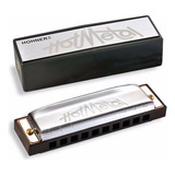 Gaita Hohner Hohner Hot Metal Com Estojo - S Tone A