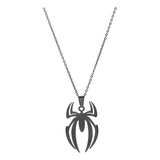 Collar De Diseño Spiderman De Acero Inoxidable Unisex Araña