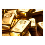 Vinilo 80x120cm Oro Lingotes Valores Gold Economia Money M2