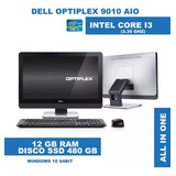 Pcdell Optiplex 9010 All In One  I3-2.2   Ssd 512 Ram 12gb