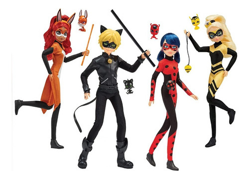 Set De Figuras Heroes Miraculous Ladybug