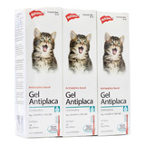 Paquete 3 Gel Antiplaca Clorhexidina Perros Y Gatos 20 Ml
