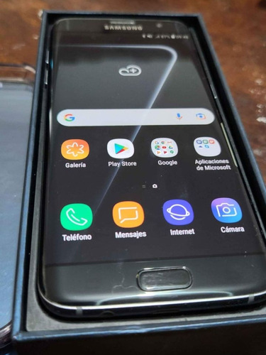 Samsung S7 Edge En Caja Con Accesorios Y Funda Anti Shock