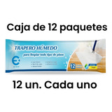 Caja De 12 Eclean Traperos Humedos 12 Unidades - Aroma Fresh