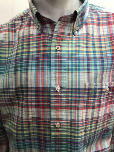 Camisa Escocesa Nautica Retro Vintage