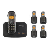 Telefone Sem Fio 2 Linhas Viva-voz Ts5150 + 4 Ramal Ts5121.