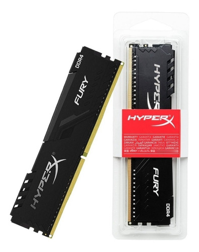 Memória Ram Fury Ddr4 Color Preto 8gb 1 Hyperx Hx432c16fb3/8