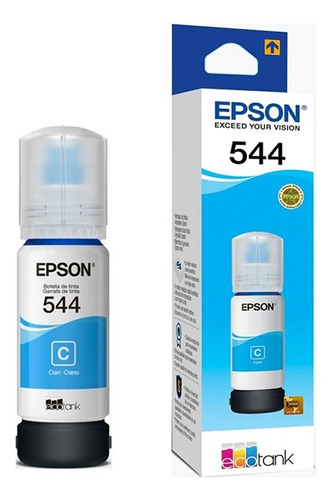 Botella Tinta Epson 544 Cyan Cian Original L1210 L3150 L3250