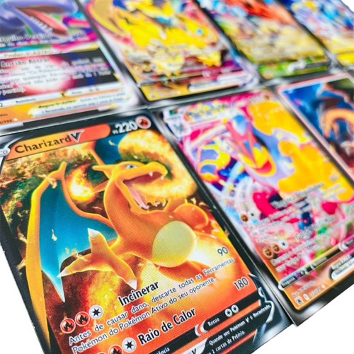 Kit 200 Cards Pokemon Edição Limitada 50 Envelopes Bafo Duel
