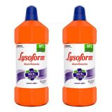 Kit 2 Desinfetante Bruto Lysoform Uso Geral Suave Odor 1l
