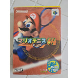 Jogo Mario Tennis Nintendo 64 Japonês Na Caixa Com Manual 