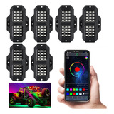 Luz Led Rgb Rock Light Bluetooth 6pzs App Control 24led Smd