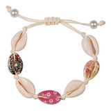 Pulsera Conchitas De Mar Conchas Marinas Naturales Ajustable