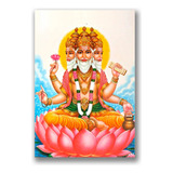 Póster Dios Brahma India Hinduismo Hindú R13