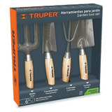 Juego Kit Set Herramientas Truper 4 Piezas Para Jardin 6''