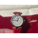 Reloj Cartier Vérmeil Mujer Original Plaque 925