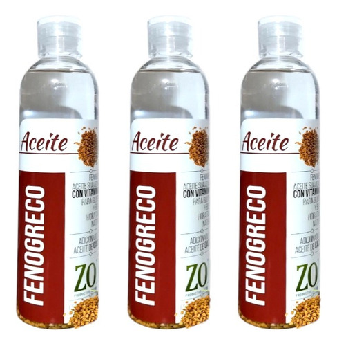 3 Aceites De Fenogreco 250ml - mL a $69