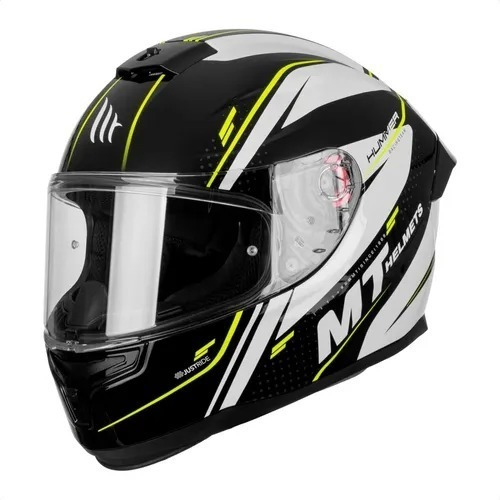 Casco Integral Moto Mt Stinger Hummer Cero A3 Amarillo Fluo