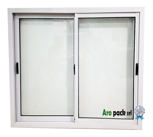 Ventana Aluminio Vidrio 4mm Blanco Fabrica 120x90