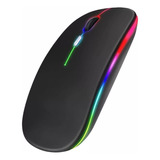 Mouse Sem Fio Bluetooth Recarregável Led Compatível Mac Ios