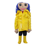 Muñeca De Peluche Coraline Con Ojos De Boton 35 Cm Lz. 