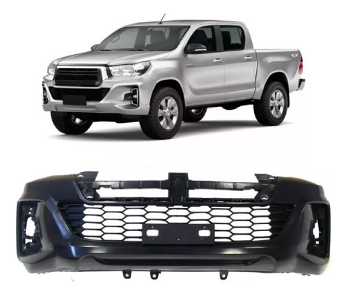 Paragolpe Delantero Toyota Hilux 2019/2020/2021 Con Grilla