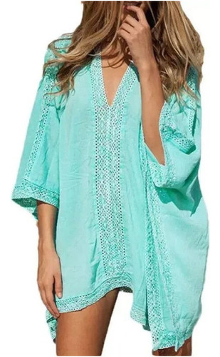 Biquíni Maiô Manga Morcego Vestido Kaftan