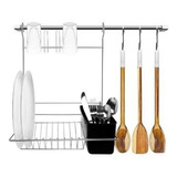 Organizador De Cozinha Suspensa 6 Peças Bella Cucina Kit 4